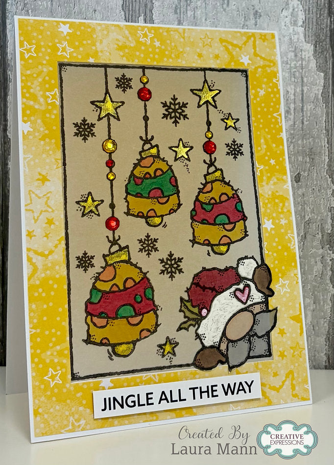 Woodware - Jingle Bells A6 Clear Stamp Set By Françoise Read - WFRS0170