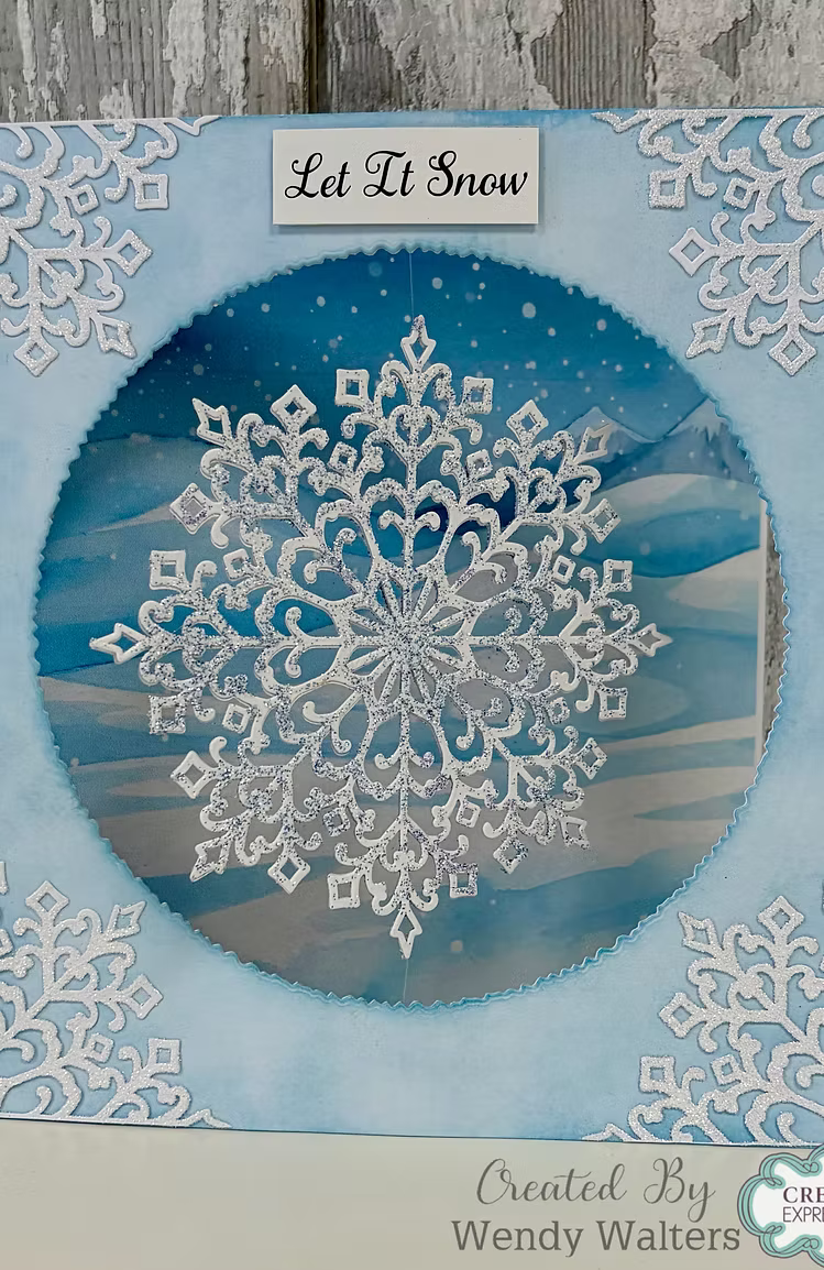 Creative Expressions - Vintage Crystal Snowflake Dies by Sue Wilson - CEDSW0065