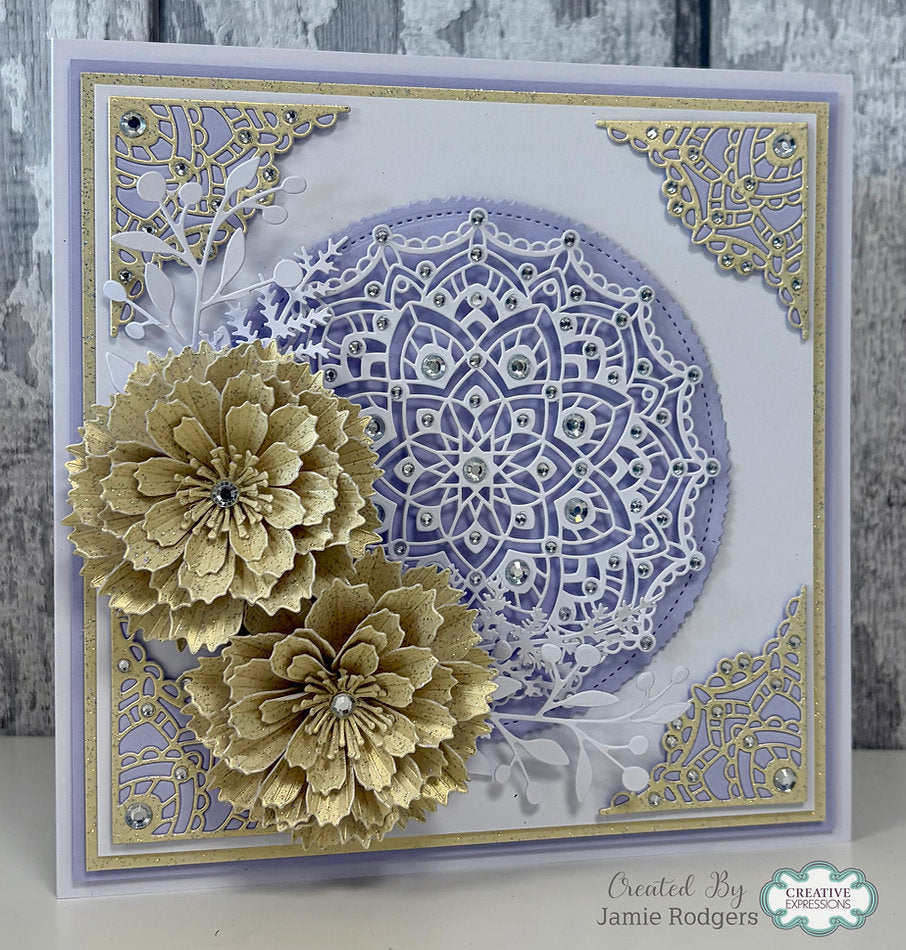 Creative Expressions - Mandala Background & Corners Die Set (Dies To Dot Collection) - CEDD21