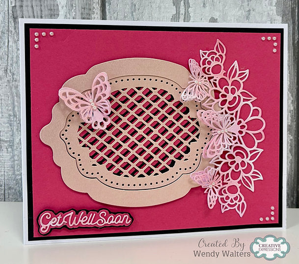 Butterfly Floral Craft Die By Sue Wilson