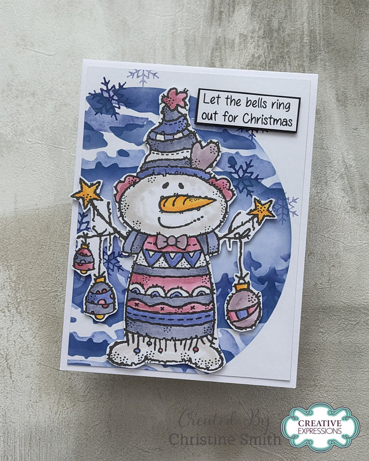 Woodware - Funky Snowman A6 Clear Stamp Set By Françoise Read - WFRS0163