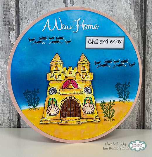 Woodware Sandcastle A6 Clear Stamp Set By Françoise Read