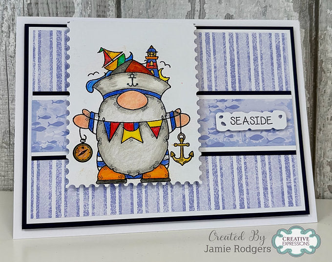 Woodware Ahoy Captain A6 Clear Stamp Set By Françoise Read