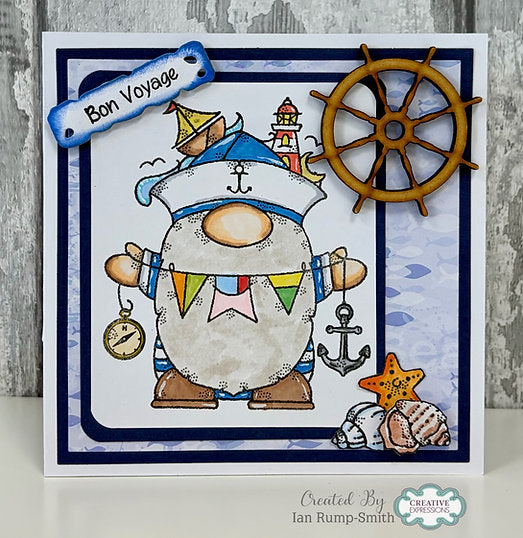 Woodware Ahoy Captain A6 Clear Stamp Set By Françoise Read