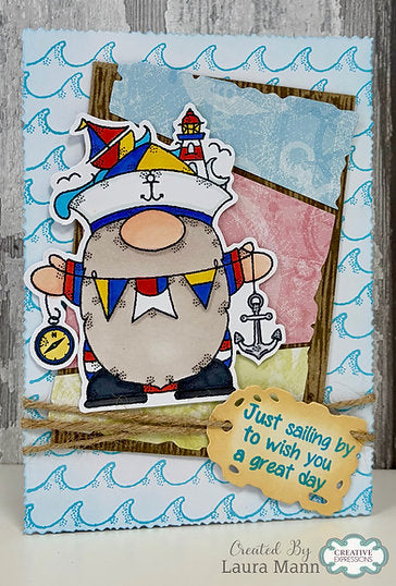 Woodware Ahoy Captain A6 Clear Stamp Set By Françoise Read