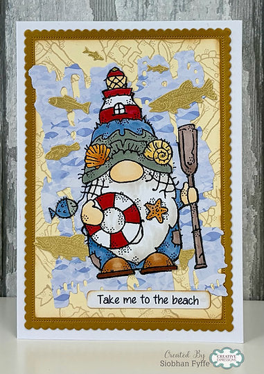 Woodware Lighthouse Gnome A6 Clear Stamp Set By Françoise Read
