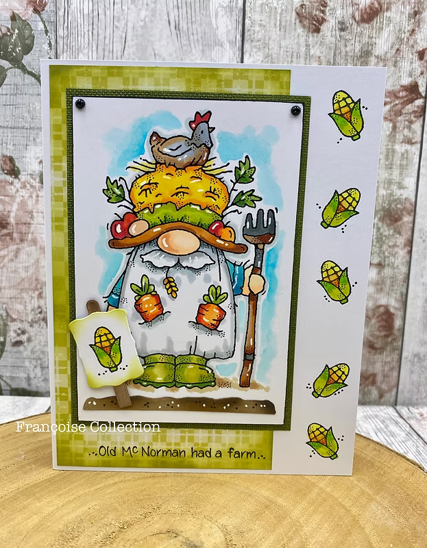 Woodware Farmer Norman A6 Clear Stamp Set by Françoise Read