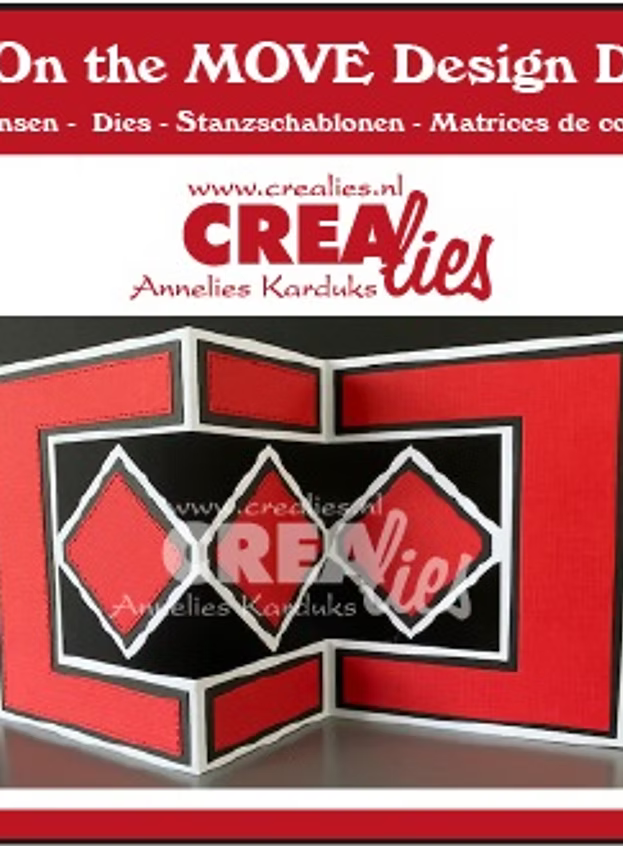 Concertina Card Dies Design D 5 - On the Move By Crealies