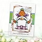 Woodware Bunny Gnome A6 Clear Stamp Set by Françoise Read