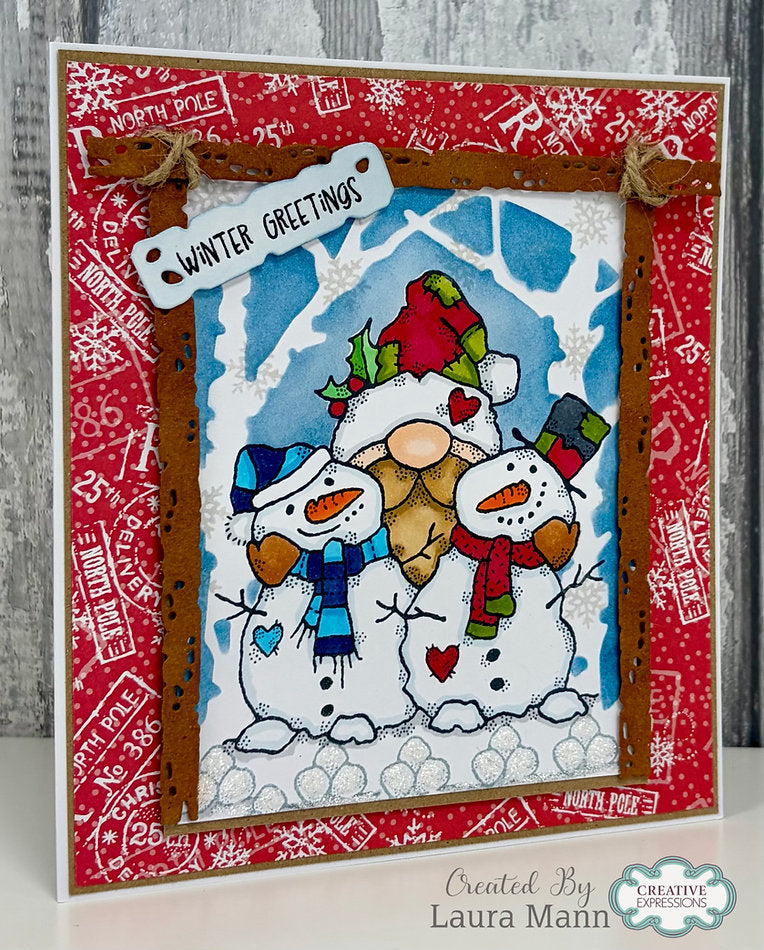 Woodware - Snow Buddies A6 - A6 Clear Stamp Set By Françoise Read - WFRS0165