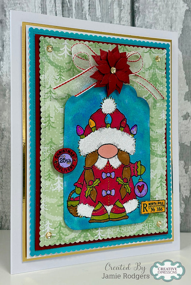 Woodware - Mrs Claus A6 Clear Stamp Set By Françoise Read - WFRS0164