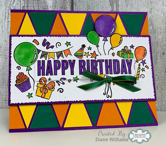 Creative Expressions - Birthday Celebration DL Clear Stamp - CECS026