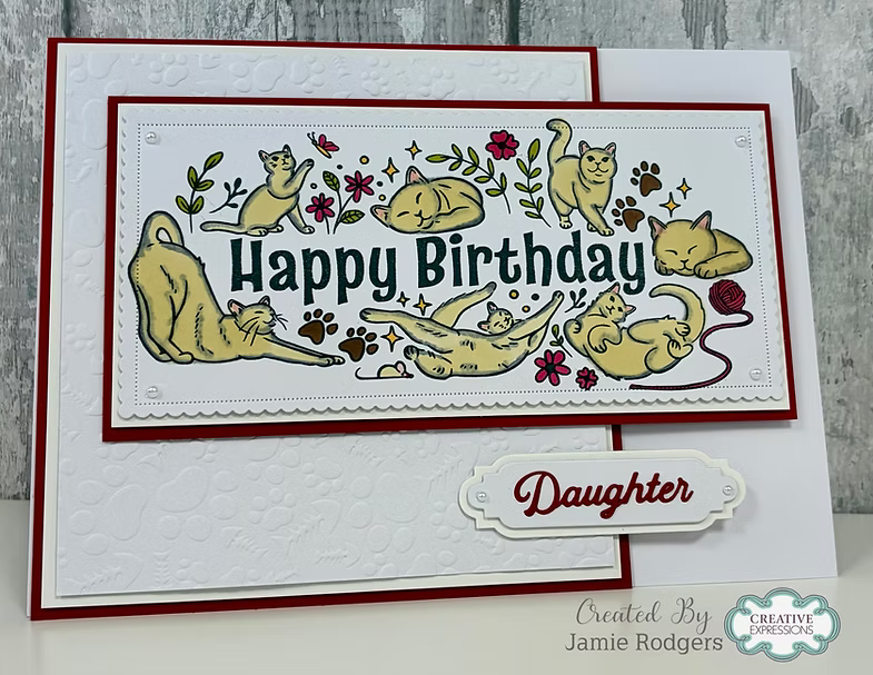 Creative Expressions - Birthday Cats DL Clear Stamp - CECS020