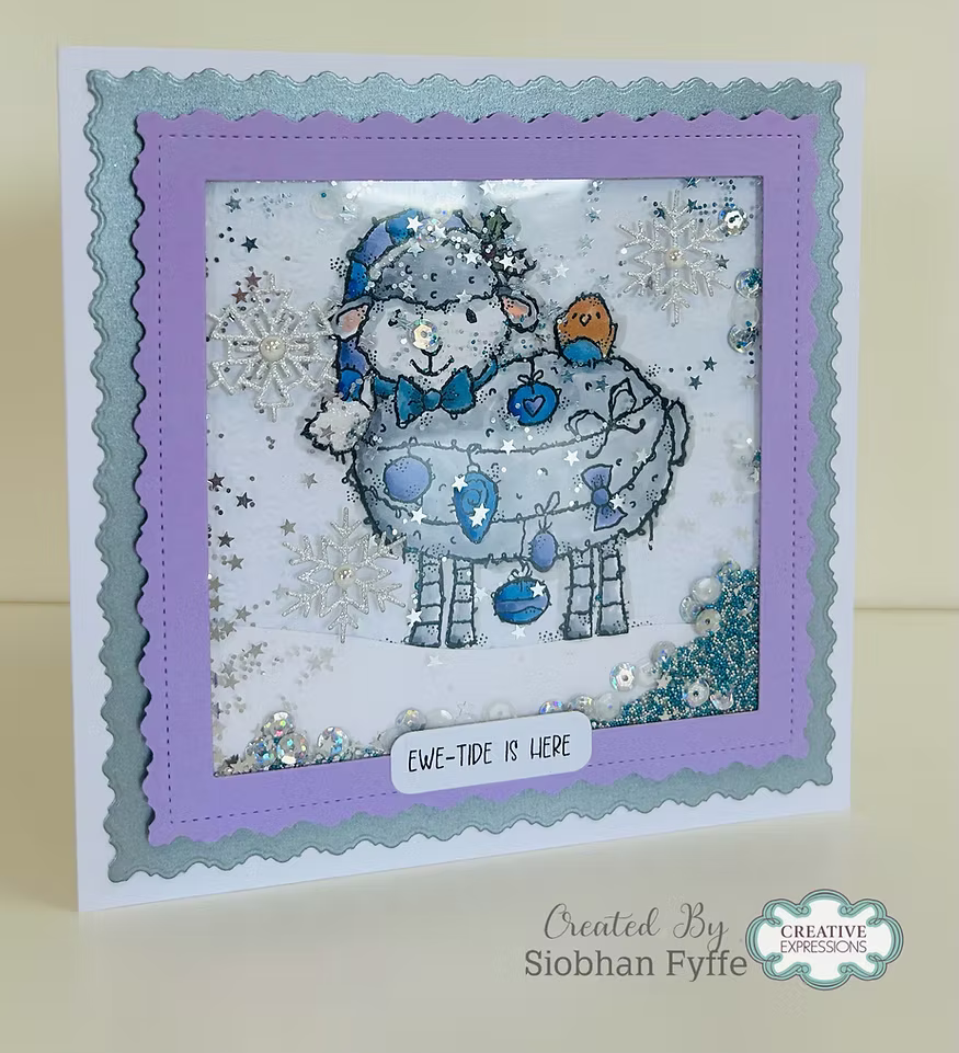 Woodware Ewe Christmas A6 Clear Stamp Set by Françoise Read