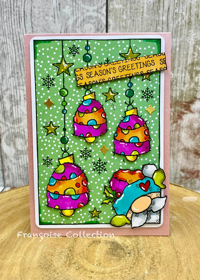 Woodware - Jingle Bells A6 Clear Stamp Set By Françoise Read - WFRS0170