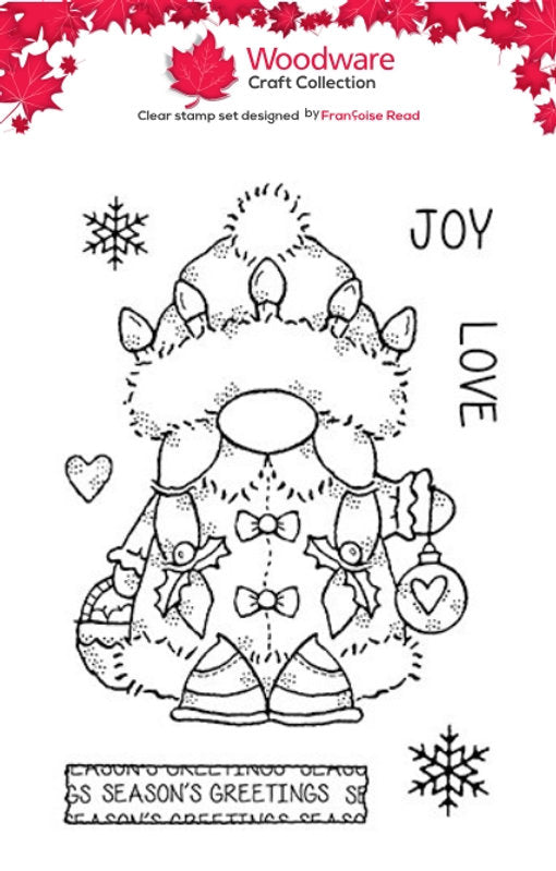 Woodware - Mrs Claus A6 Clear Stamp Set By Françoise Read - WFRS0164