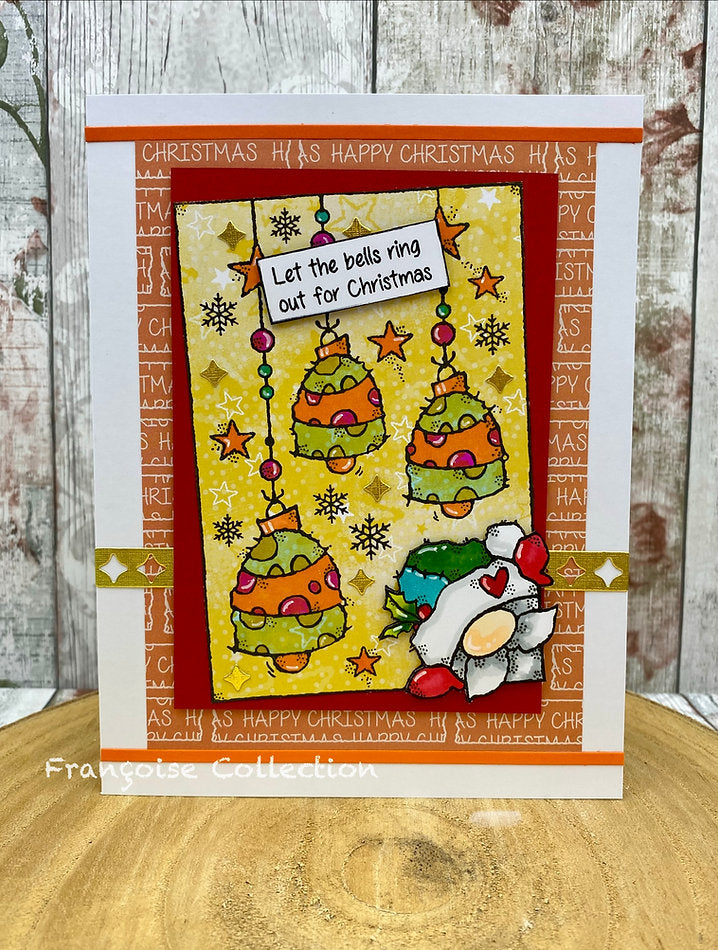 Woodware - Jingle Bells A6 Clear Stamp Set By Françoise Read - WFRS0170