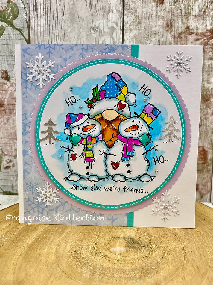 Woodware - Snow Buddies A6 - A6 Clear Stamp Set By Françoise Read - WFRS0165