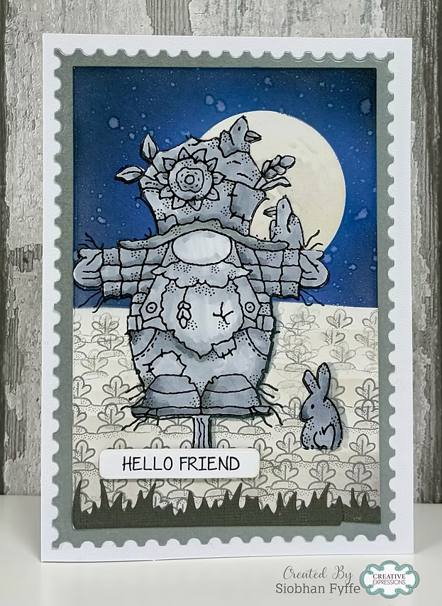 Woodware Scarecrow Norman A6 Clear Stamp Set by Françoise Read