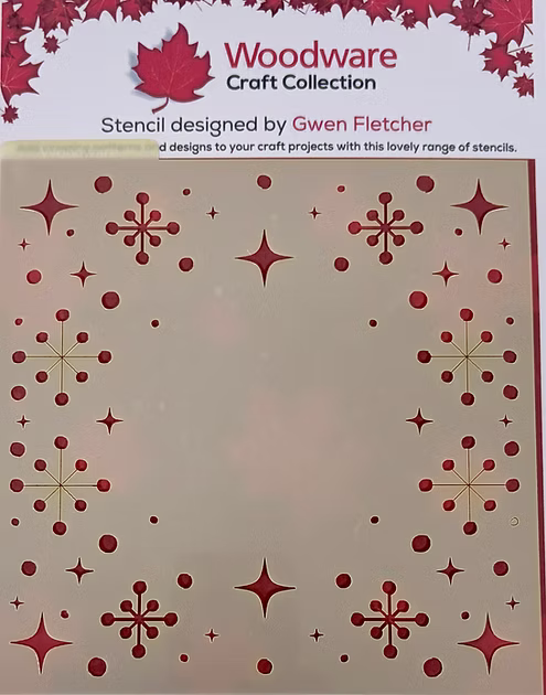 Woodware - Nordic Frost 6x6" Stencil By Gwen Fletcher - WGFST006