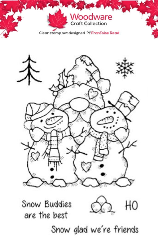 Woodware - Snow Buddies A6 - A6 Clear Stamp Set By Françoise Read - WFRS0165