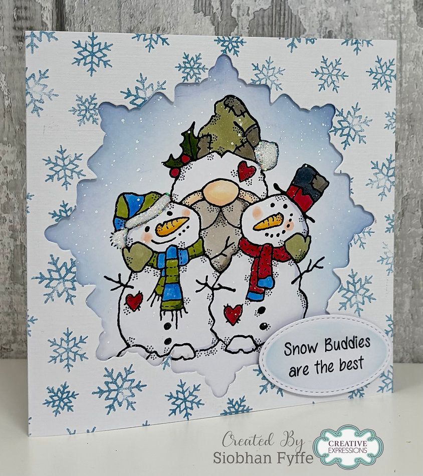 Woodware - Snow Buddies A6 - A6 Clear Stamp Set By Françoise Read - WFRS0165