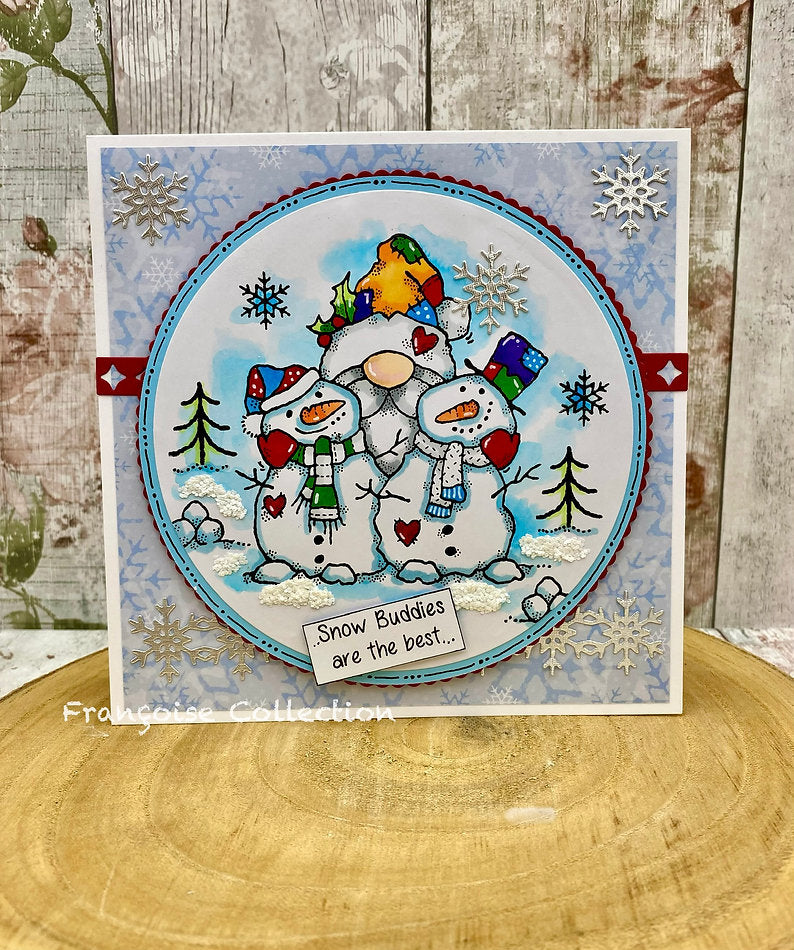Woodware - Snow Buddies A6 - A6 Clear Stamp Set By Françoise Read - WFRS0165