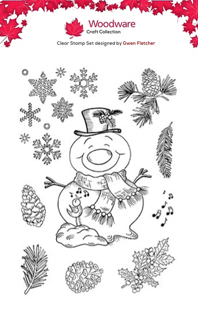 Woodware - Puddles A6 Clear Stamp Set By Gwen Fletcher - WGFS011