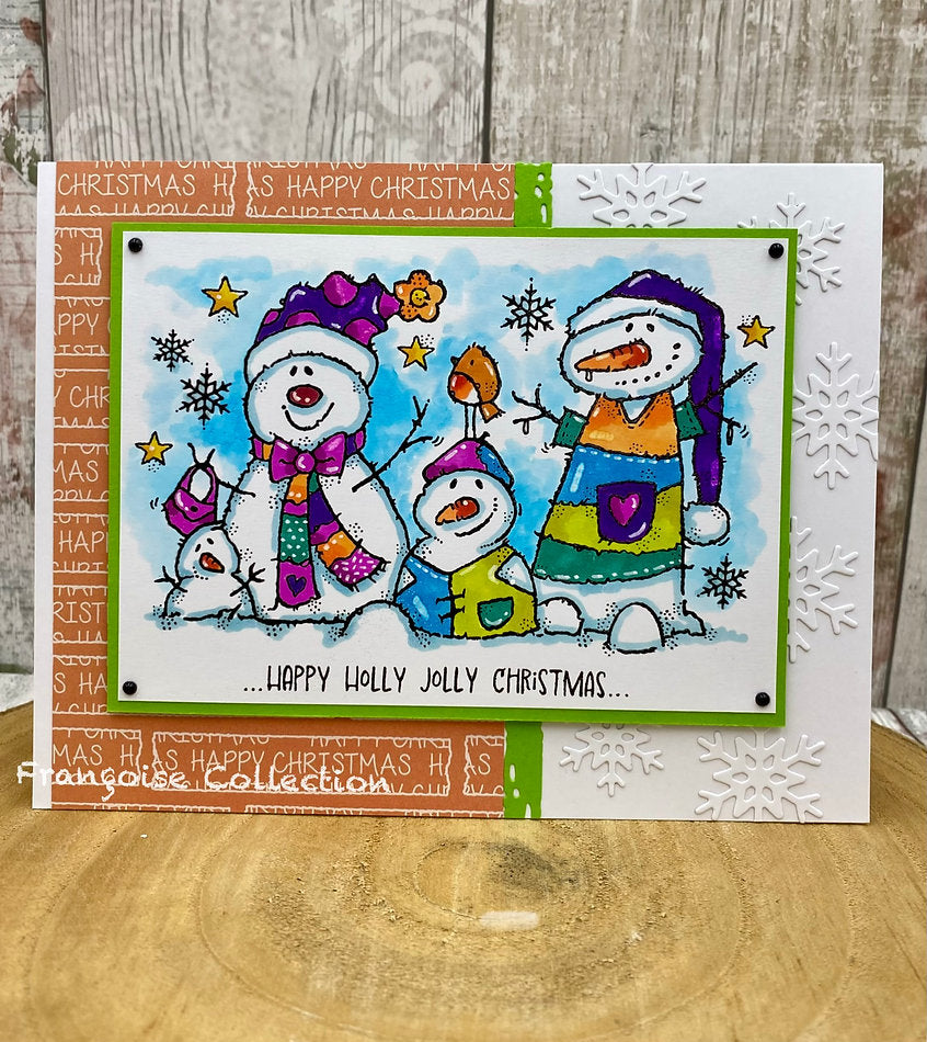 Woodware - The Snow Family A6 Clear Stamp Set By Françoise Read - WFRS0166