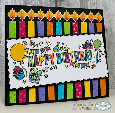 Creative Expressions - Birthday Celebration DL Clear Stamp - CECS026