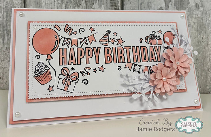 Creative Expressions - Birthday Celebration DL Clear Stamp - CECS026