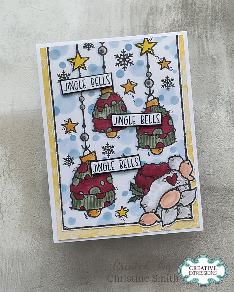 Woodware - Jingle Bells A6 Clear Stamp Set By Françoise Read - WFRS0170