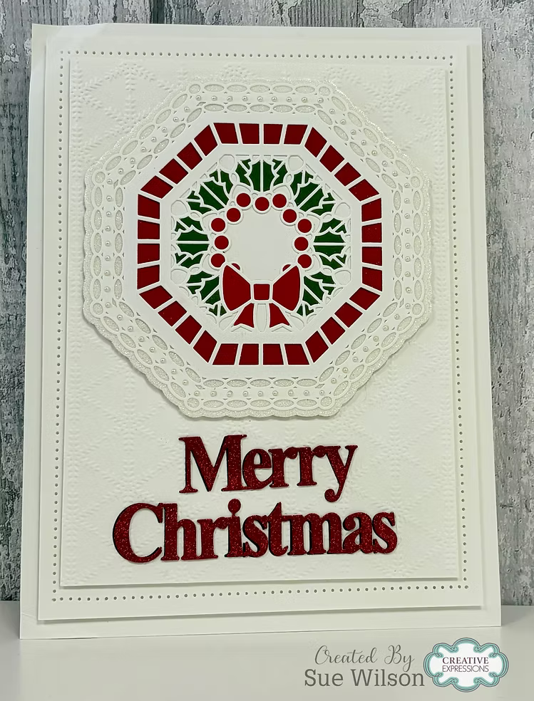 Creative Expressions - Holly Wreath Octagon Dies by Sue Wilson - CEDSW0068