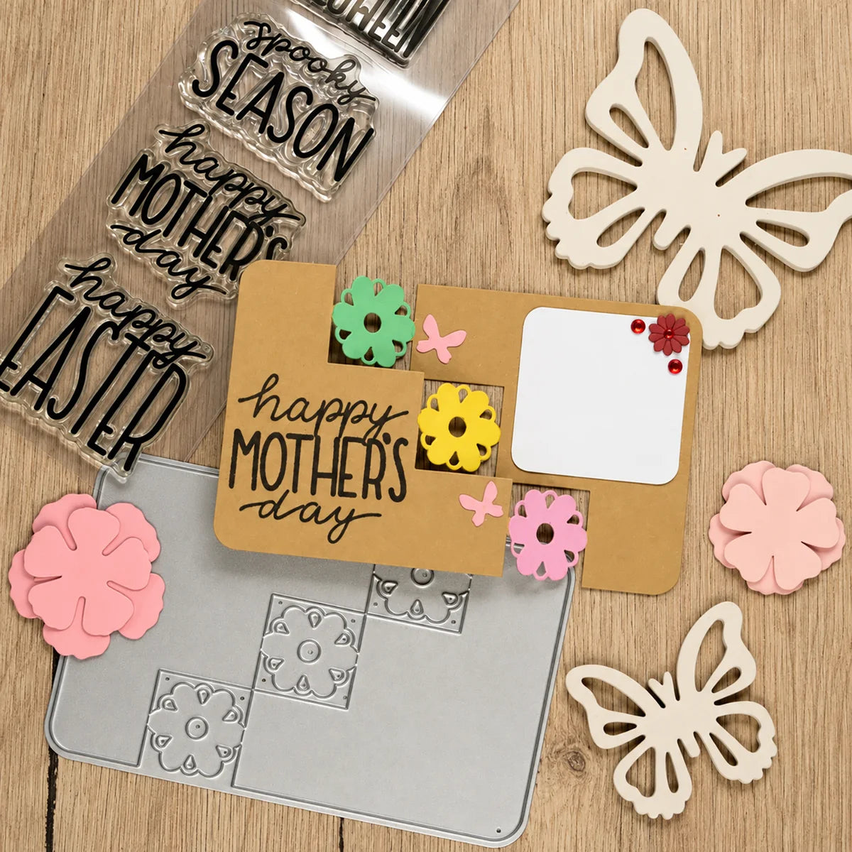Vaessen Creative - Easter & Halloween Clear Stamps & Dies Set by Katharina Tarta - KTC003
