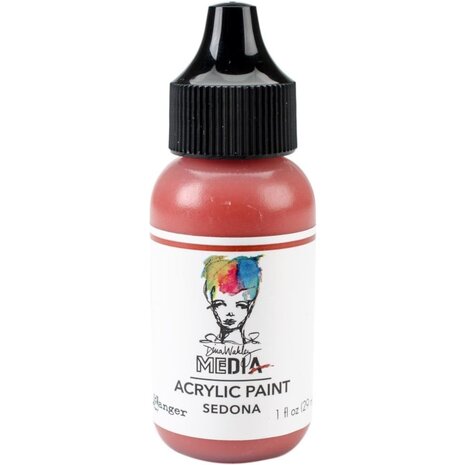 Dina Wakley Media Acrylic Paint Sedona, 1oz - SKU: MDQ59844