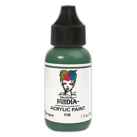 Dina Wakley Media Acrylic Paint Fir, 1oz - SKU: MDQ75196