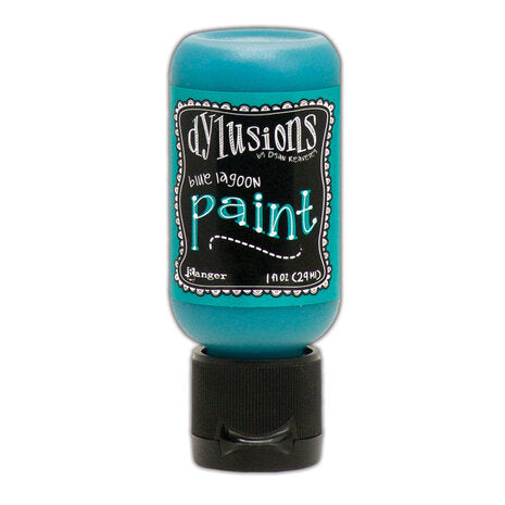 Dylusions Flip Cap Paint Blue Lagoon, 1oz - SKU: DYQ70399