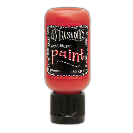 Dylusions Flip Cap Paint Fiery Sunset, 1oz - SKU: DYQ70474