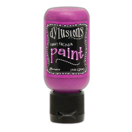 Dylusions Flip Cap Paint Funky Fuchsia, 1oz - SKU: DYQ70498