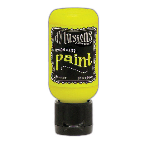 Dylusions Flip Cap Paint Lemon Drop, 1oz - SKU: DYQ70528