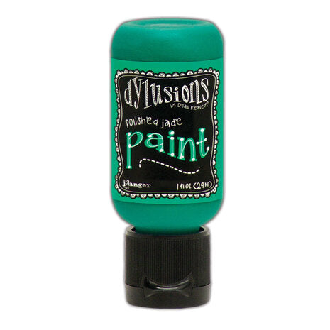 Dylusions Flip Cap Paint Polished Jade, 1oz - SKU: DYQ70603