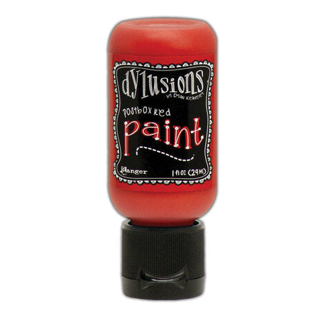 Dylusions Flip Cap Paint Postbox Red, 1oz - SKU: DYQ70610