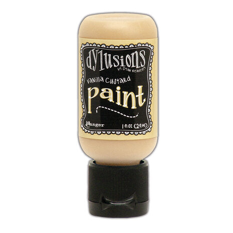 Dylusions Flip Cap Paint Vanilla Custard, 1oz - SKU: DYQ70696