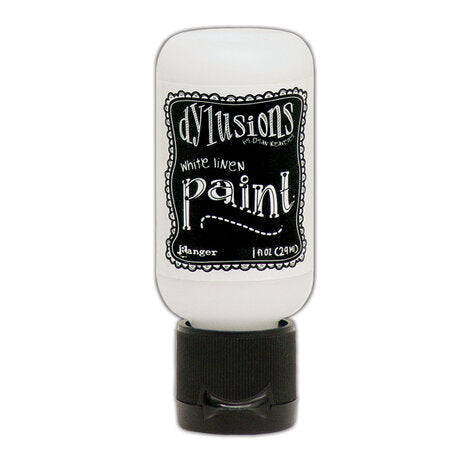 Dylusions Flip Cap Paint White Linen, 1oz - SKU: DYQ70719