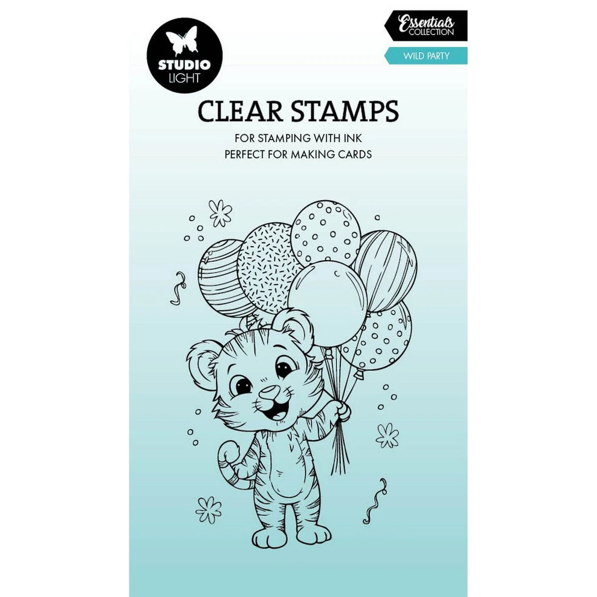 Essentials Clear Stamps Wild Party Tiger