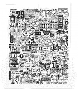 Tim Holtz Cling Mounted Stamps: Hodgepodge - CMS490