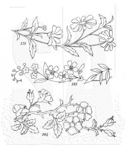 Tim Holtz Cling Mounted Stamps: Embroidery - CMS486