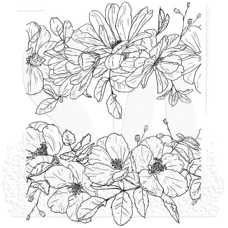 Tim Holtz Cling Mounted Stamps: Floral Trims - SKU: CMS461