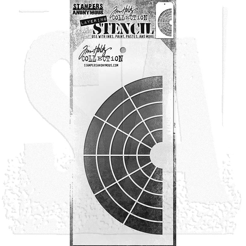 Tim Holtz Layering Stencil: Wheel - SKU: THS179