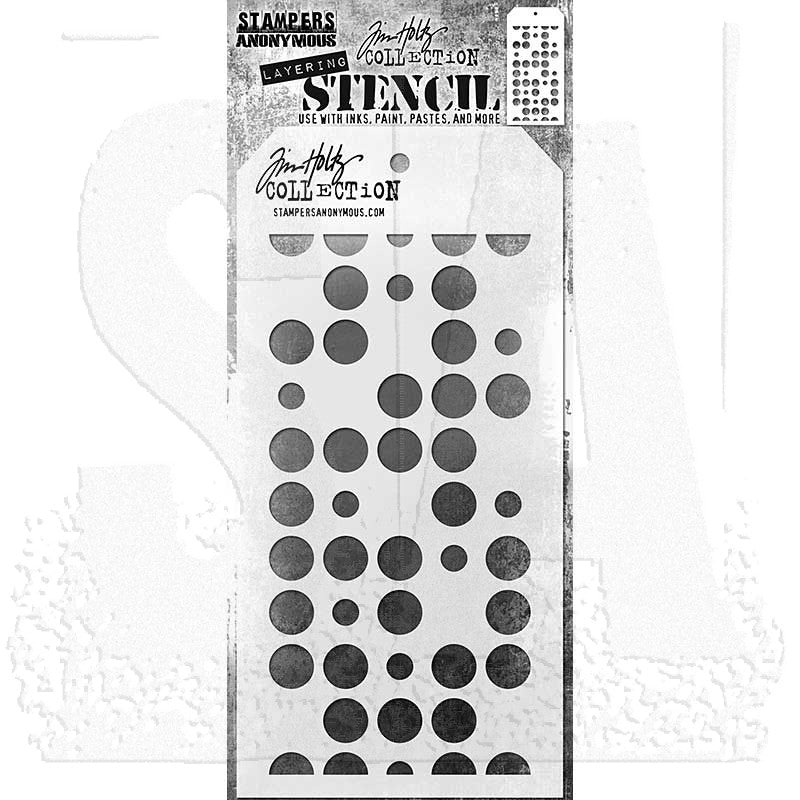 Tim Holtz Layering Stencil: Spots - SKU: THS180